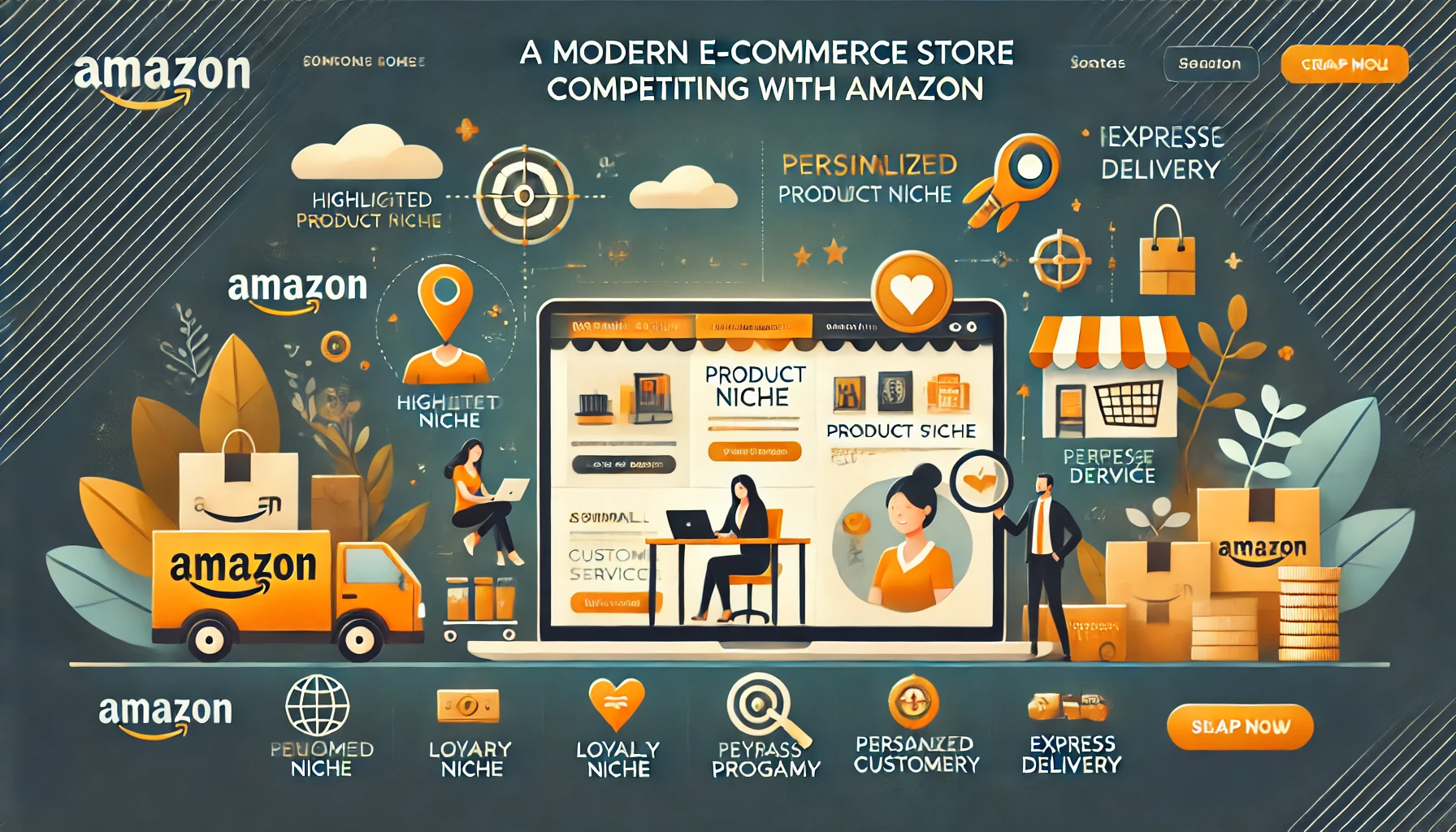 Guida completa su come un e-commerce può competere con Amazon — Sferica